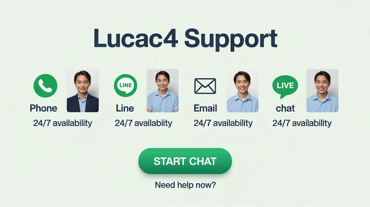 ช่องทางติดต่อและสนับสนุนลูกค้า LUCAC4