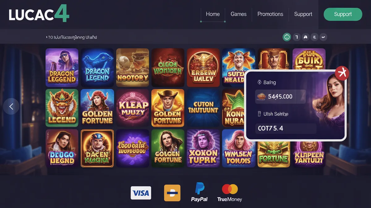 แพลตฟอร์ม LUCAC4 สล็อตออนไลน์พร้อมระบบ wallet ทันสมัย